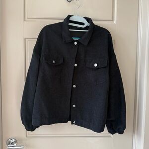 Black button up jacket